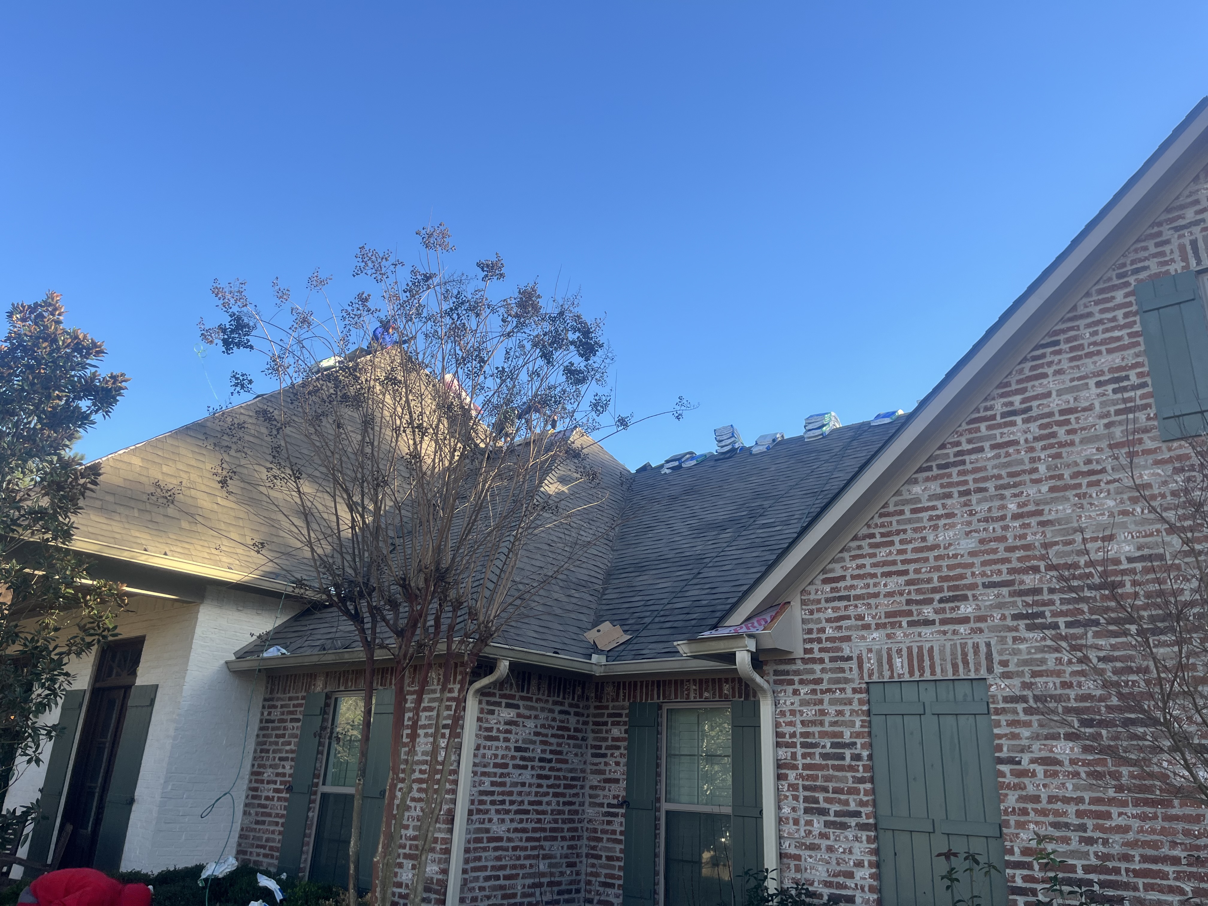 Completed roofing project